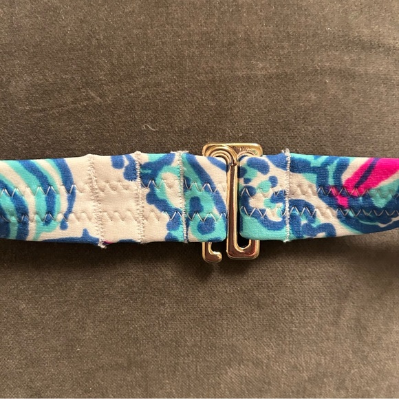 Lilly Pulitzer Target Collection Bikini Top Halter My Fans Shells Size Medium - Picture 6 of 8